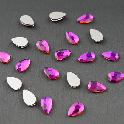 Tear Drop Shape Rhinestone 5x8mm NON Hot-fix Mini Bag -2159-