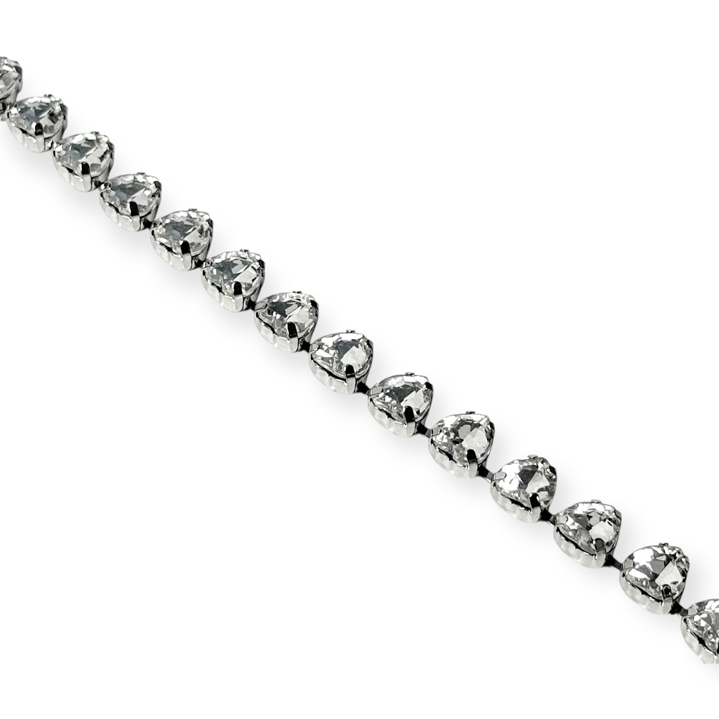 Rhinestone Trim by yard 10MM*Heart-10Y