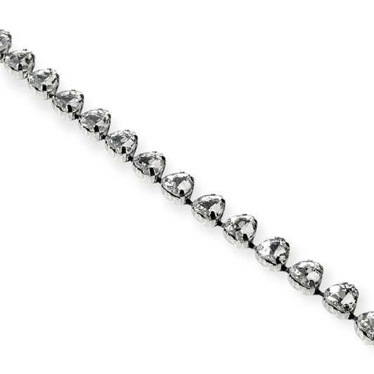 Rhinestone Trim by yard 10MM*Heart-10Y