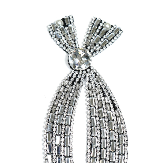 Rhinestones Bow sew on 2405