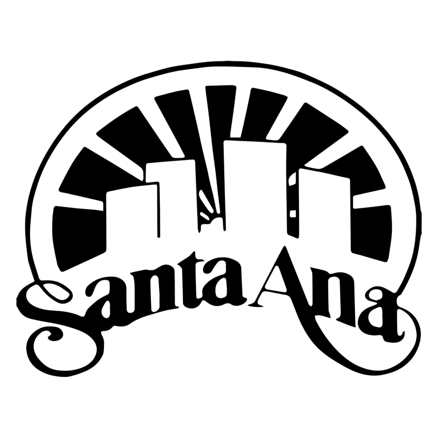 Santa Ana 10.5" | Black diamond, Jet, Crystal