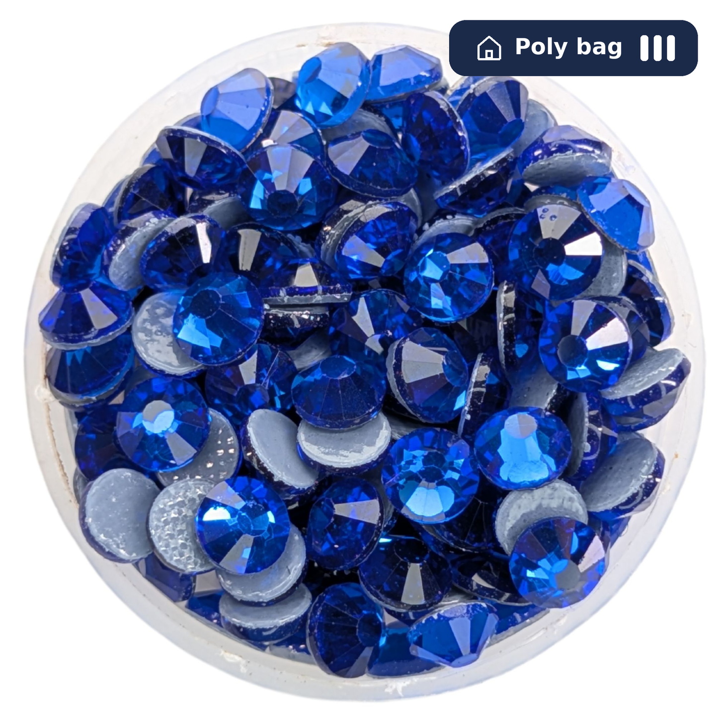 CrystAX Sapphire Hot-fix Poly Bag