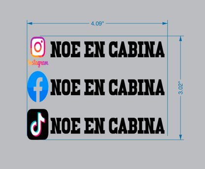 Noe En Cabina Custom DTF Design