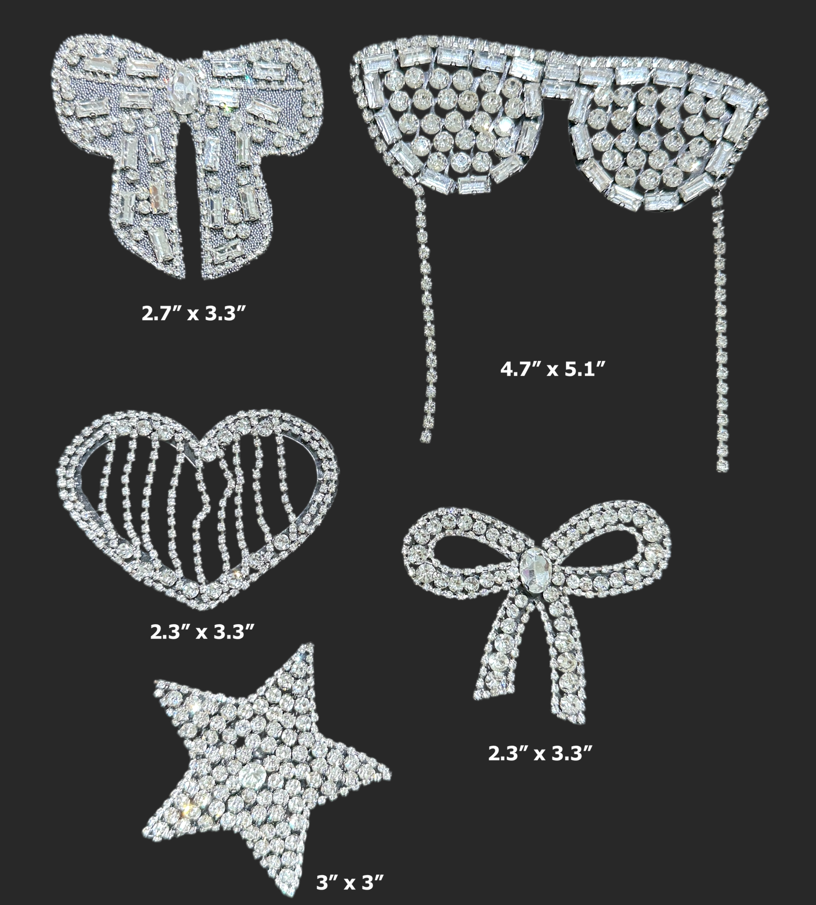 NEW** Hot-fix Rhinestone 3D Patches – Axiland Rhinestone Depot