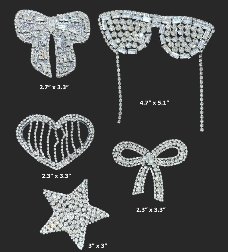 NEW** Hot-fix Rhinestone 3D Patches