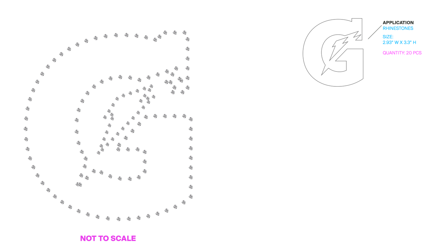 Gatorade Custom Rhinestone Design