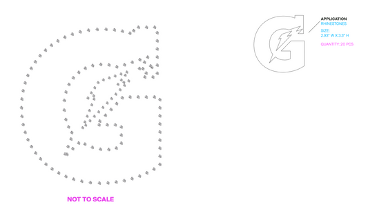 Gatorade Custom Rhinestone Design