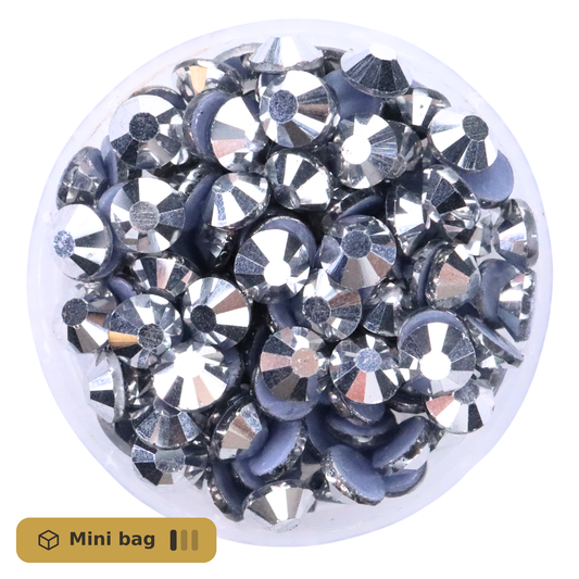 CrystAX Silver Hematite Hot-fix Mini Bag