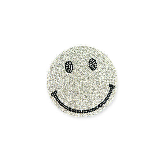 Smiley Face Hot-fix Rhinestone Patch 2201