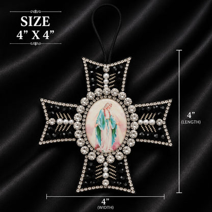 Handcrafted Religious Rearview Mirror Charm