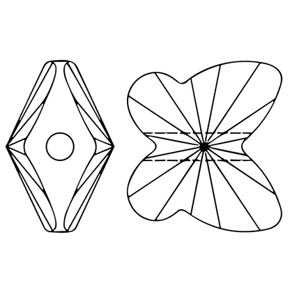 Butterfly shape Rhinestone 7x8mm NON Hot-fix Mini Bag 2502