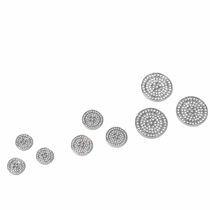 Rhinestone Flat Button 3 sizes 204-29