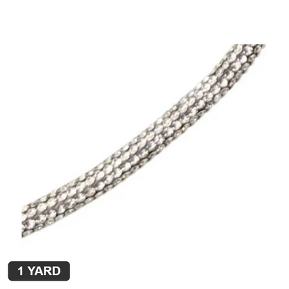 6MM Rhinestone Rope - Crystal (Clear) - 1 Yard