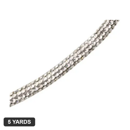 6MM Rhinestone Rope - Crystal (Clear) - 5 Yards