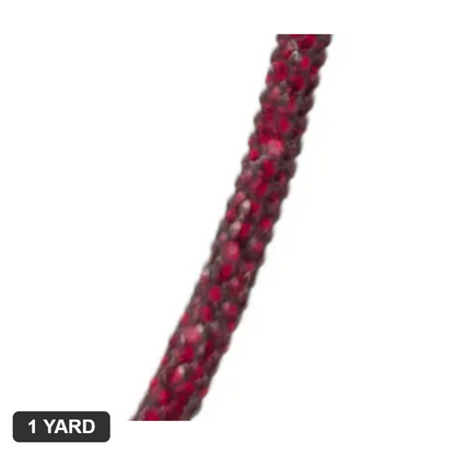 6MM Rhinestone Rope - Dark Siam (Dark red) - 1 Yard