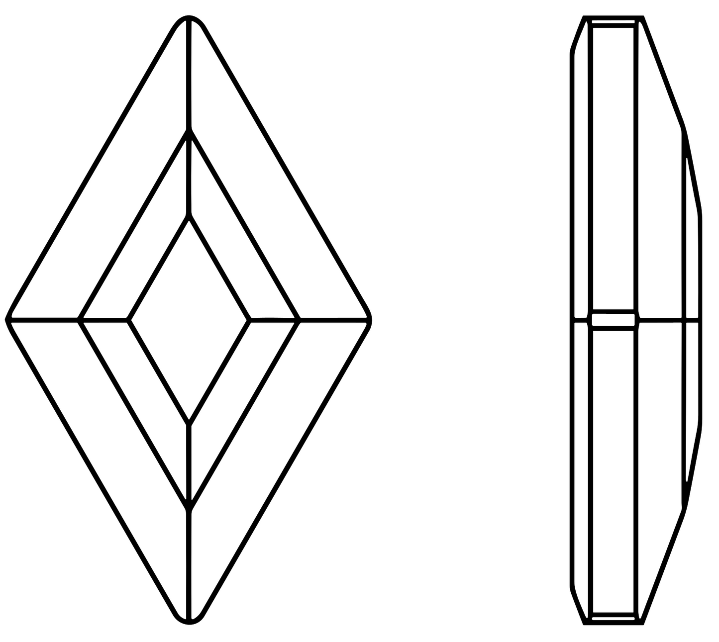 Diamond 3x5mm NON Hot-fix Mini Bag 2549