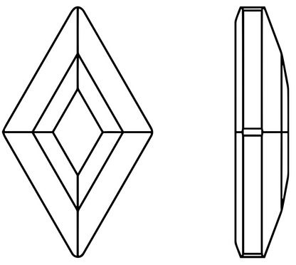 Diamond 3x5mm NON Hot-fix Mini Bag 2549
