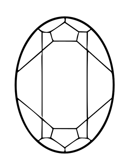 Ellipse 6x8mm NON Hot-fix Mini Bag 4142