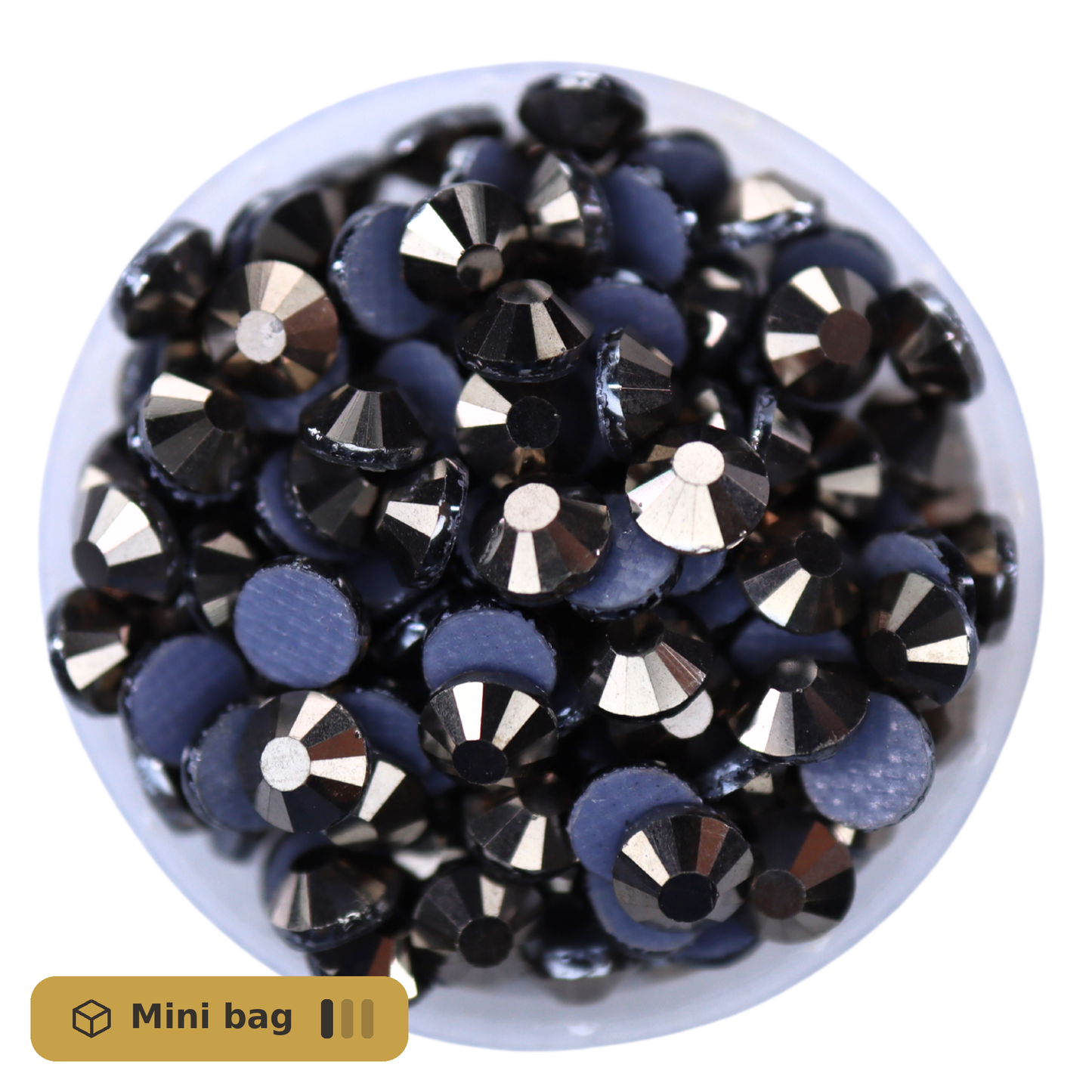 CrystAX Hematite Hot-fix Mini Bag