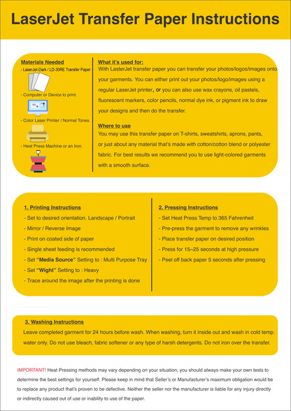 Transfer Paper / Laser Jet - Dark / LD-30RE /  300 Micron