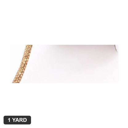 6MM Rhinestone Rope - Lt.Col.Topaz(Gold) - 1 Yard
