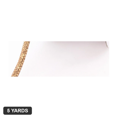 6MM Rhinestone Rope - Lt.Col.Topaz(Gold) - 5 Yards