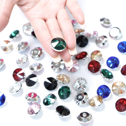 Rhinestone Round Button 19.87mm x 19.87mm 204-02