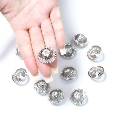 Rhinestone Round Button 204-28