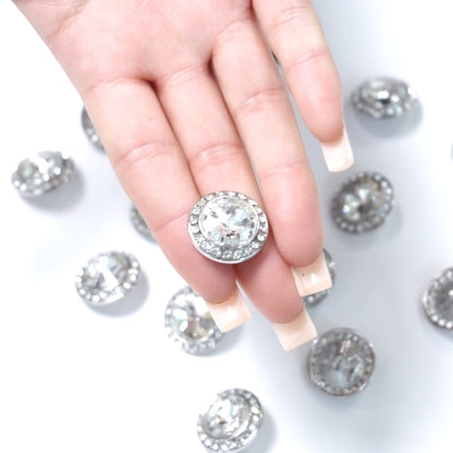 Rhinestone Round Button 204-18