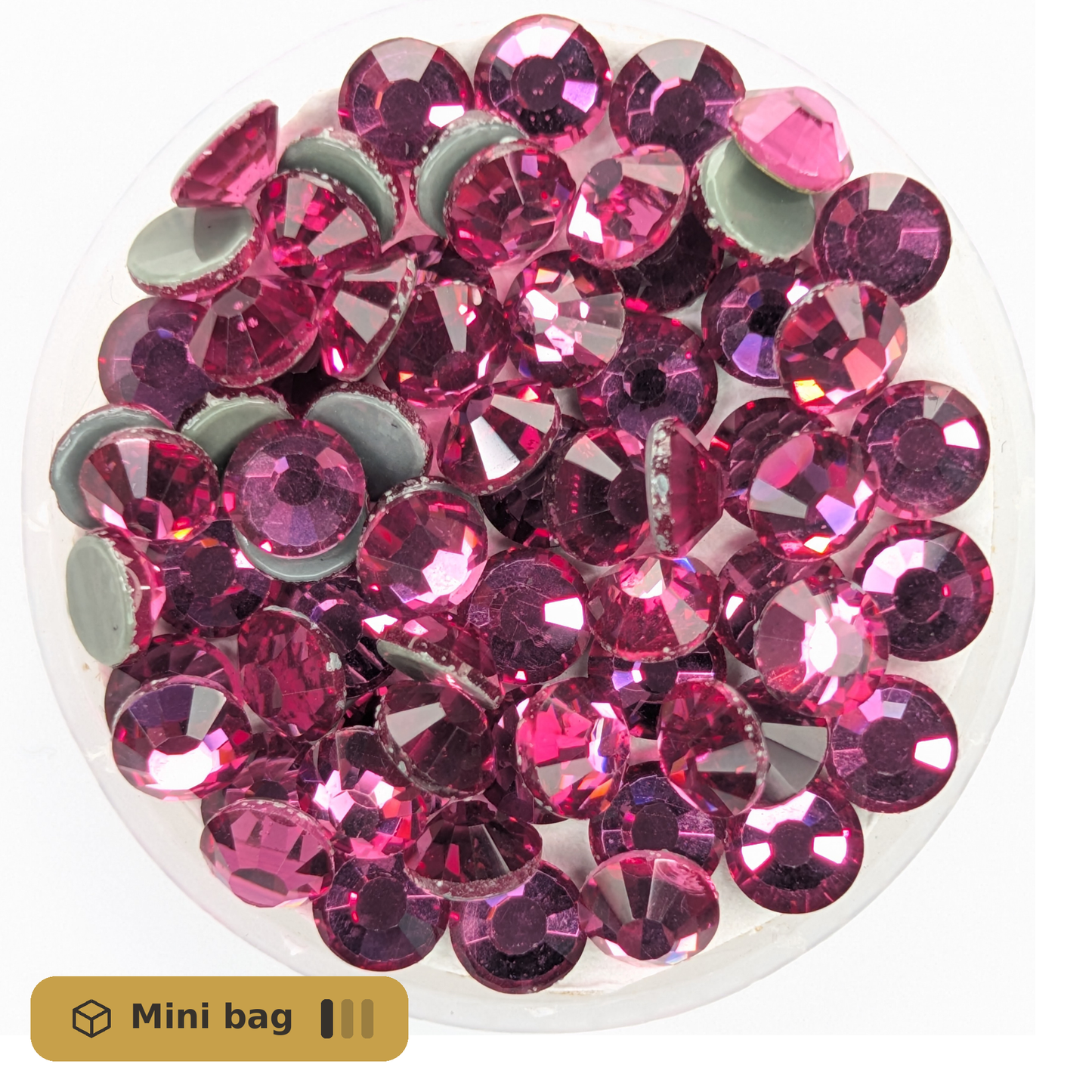 CrystAX Rose Pink Hot-fix Mini Bag