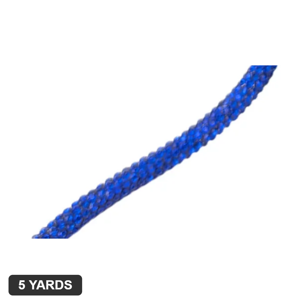 6MM Rhinestone Rope - Sapphire - 5 Yards