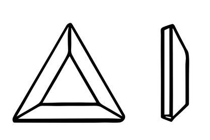 Triangle shape Rhinestone 3x10mm NON Hot-fix Mini Bag -2253-