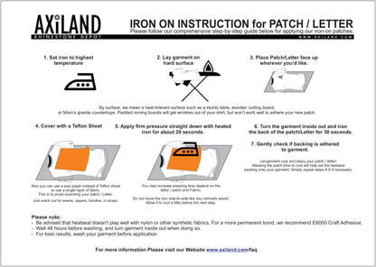 Cross iron on patches