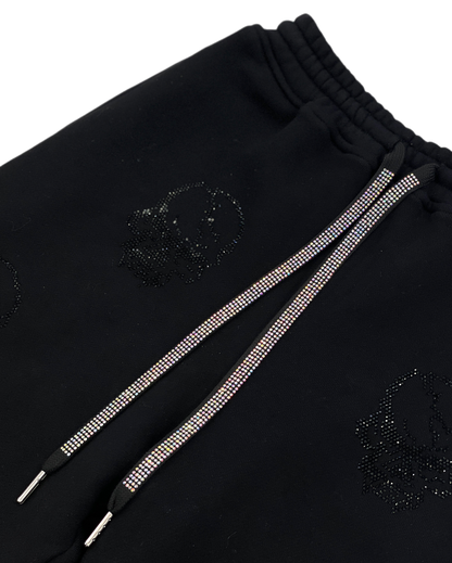 Rhinestone Flat Drawstring 10MM