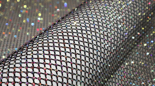AF11-Strech Intense Rhinestone Fabric 30 cm x5 Meter / 11.8" x 196.8"