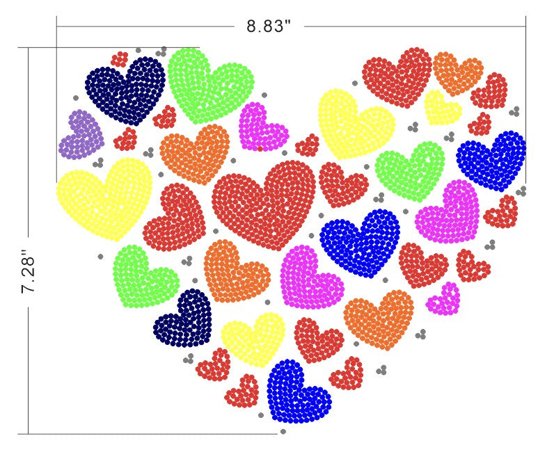 21054 Big Heart With Little Hearts