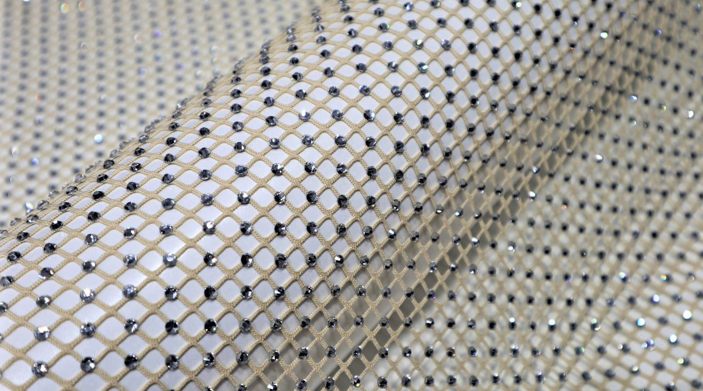 Rhinestone mesh fabric  (AF11-100*150cm)