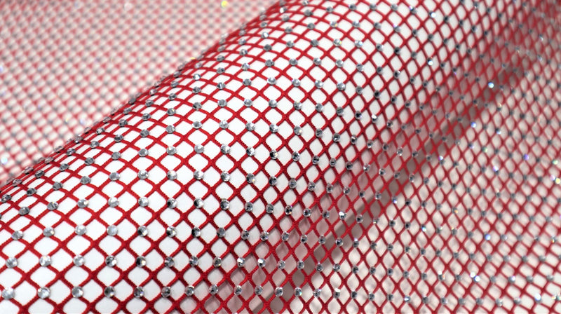 Rhinestone mesh fabric  (AF11-100*150cm)