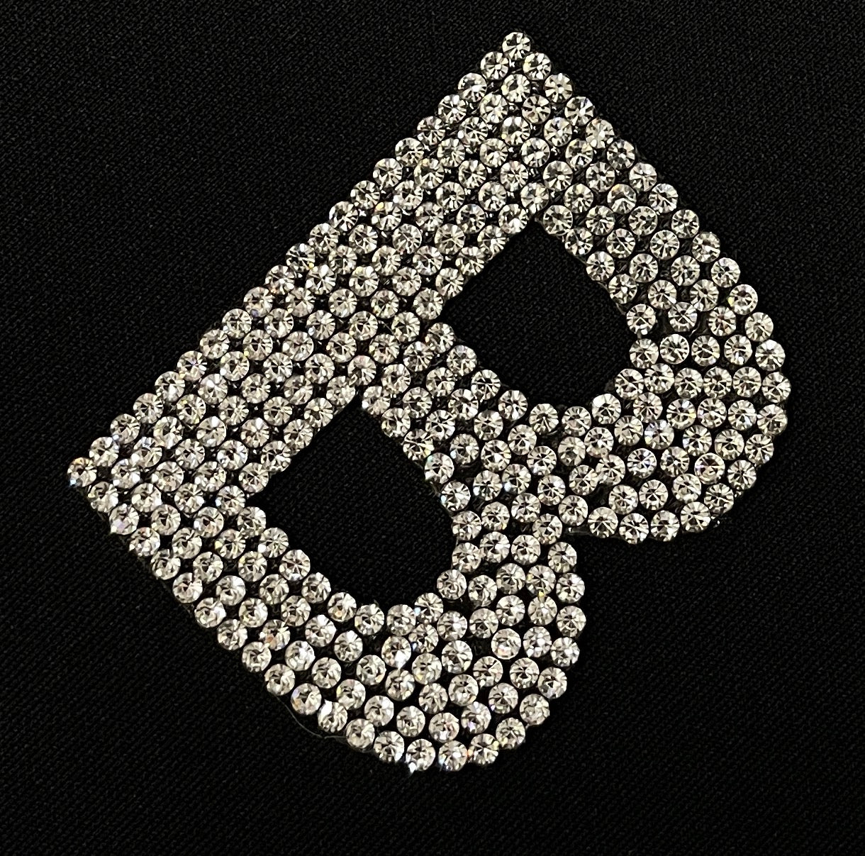 2" Exclusive Rhinestone Mesh Hot-fix Letters