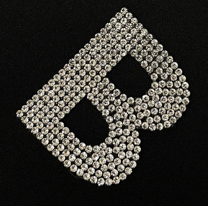 2" Exclusive Rhinestone Mesh Hot-fix Letters