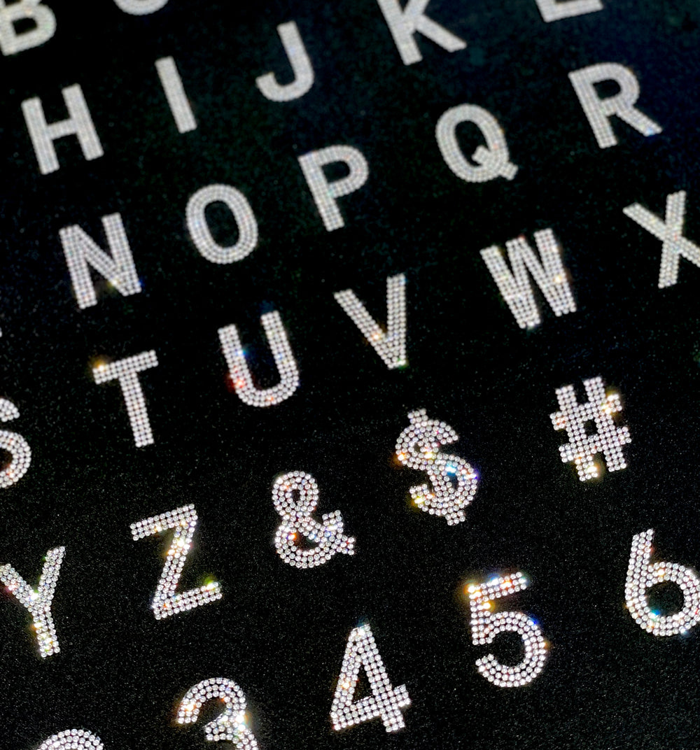 1.5" Rhinestone Letters