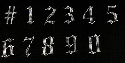 Lowercase Old English Hot-fix Letters