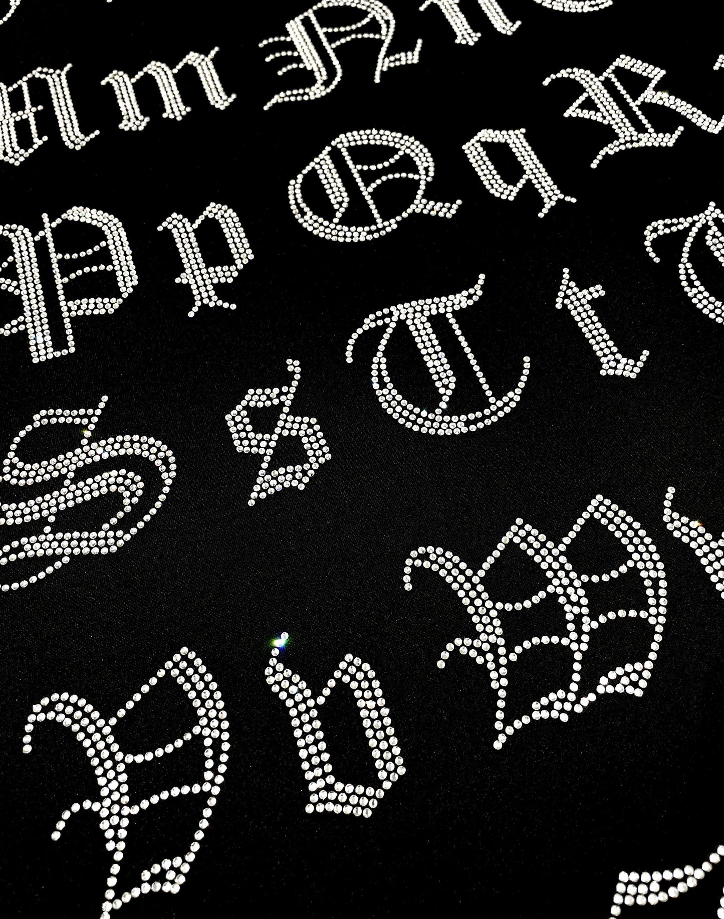 Lowercase Old English Hot-fix Letters