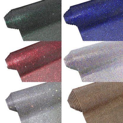 Hot-fix Aluminum-Based Rhinestone Roll 13 in  x 46 in (2MM)