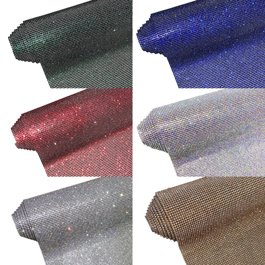 Hot-fix Aluminum-Based Rhinestone Roll 13 in  x 46 in (2MM)