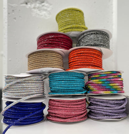6MM Rhinestone Rope By Roll | 20 Yards