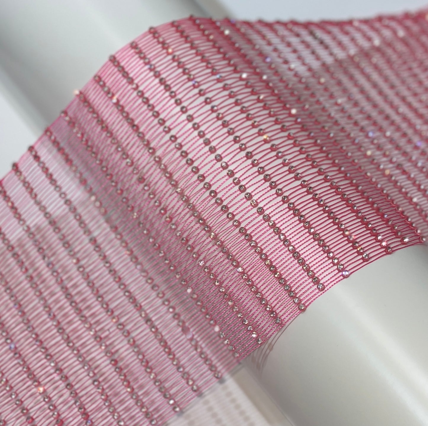 SS8 Rhinestone Fishnet fabric by roll