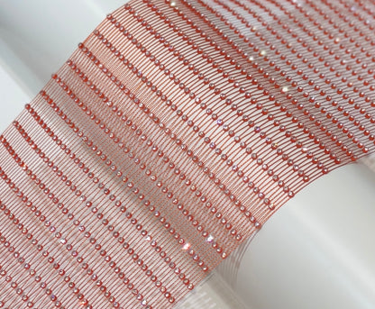 SS8 Rhinestone Fishnet fabric by roll