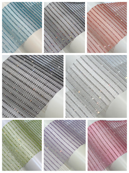 SS8 Rhinestone Fishnet fabric by roll
