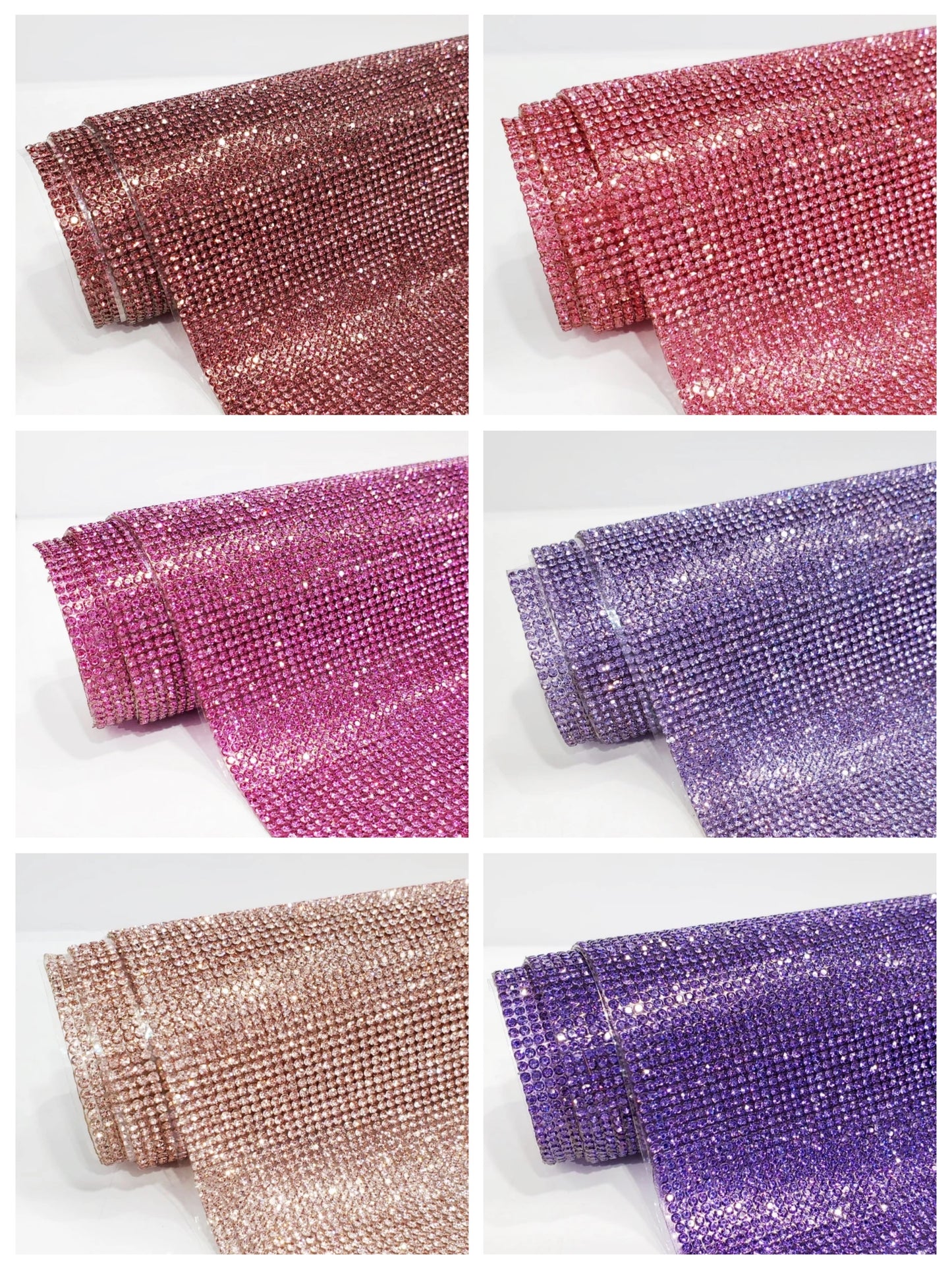 Solid Painted Hot-fix Rhinestone Sheet 9.5 inch x 15.5 inch